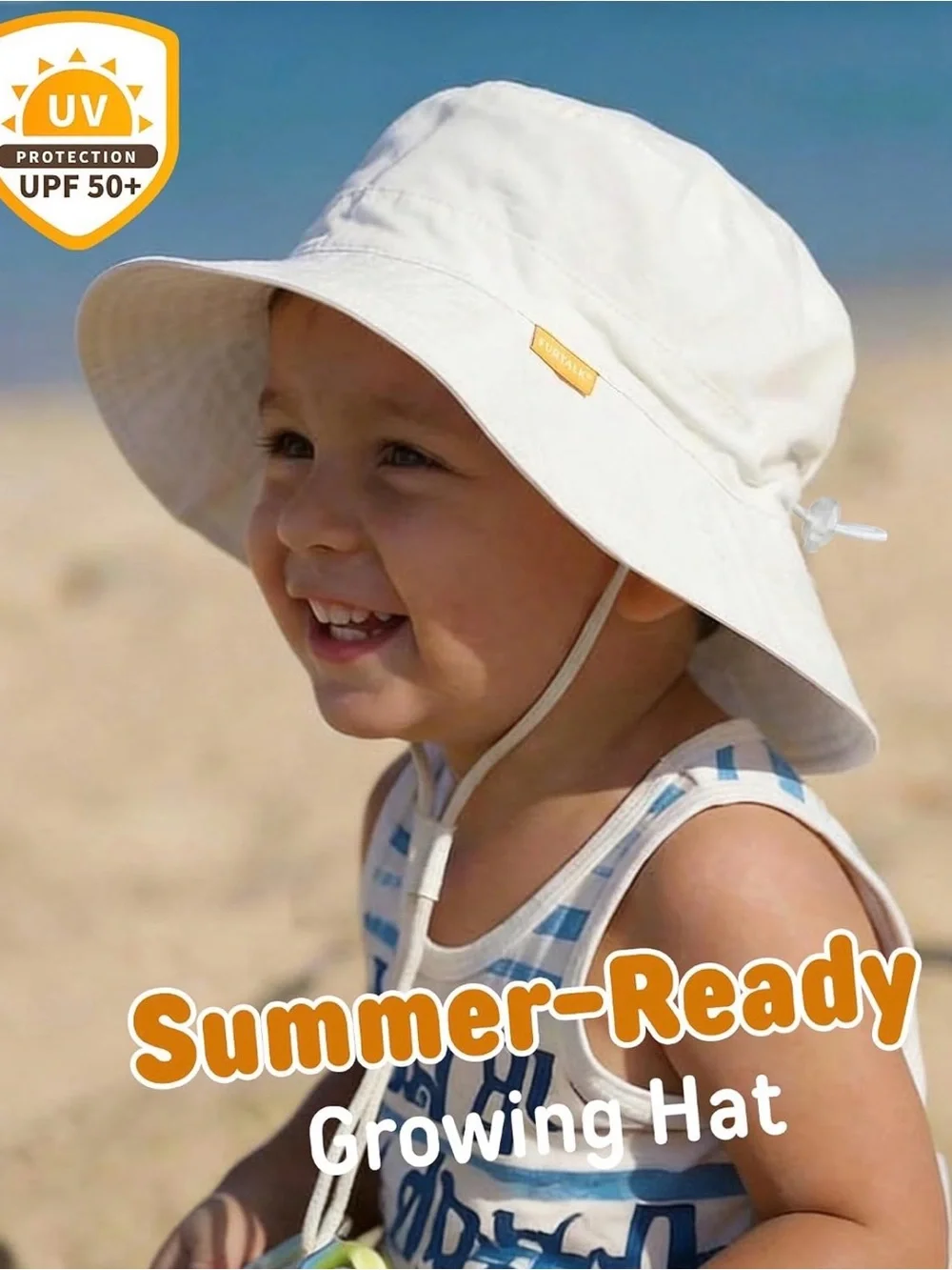 FURTALK Baby Toddler Sun Hat Kids Bucket Hat UPF50+ UV Adjustable Lightweight